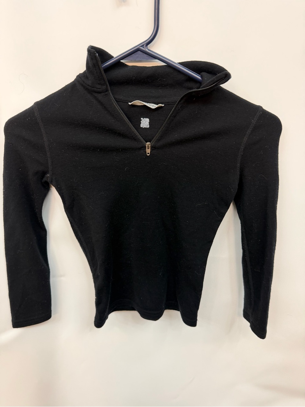 Smartwool Women's Black Cowl Quarter-Zip Sweater women’s size XS